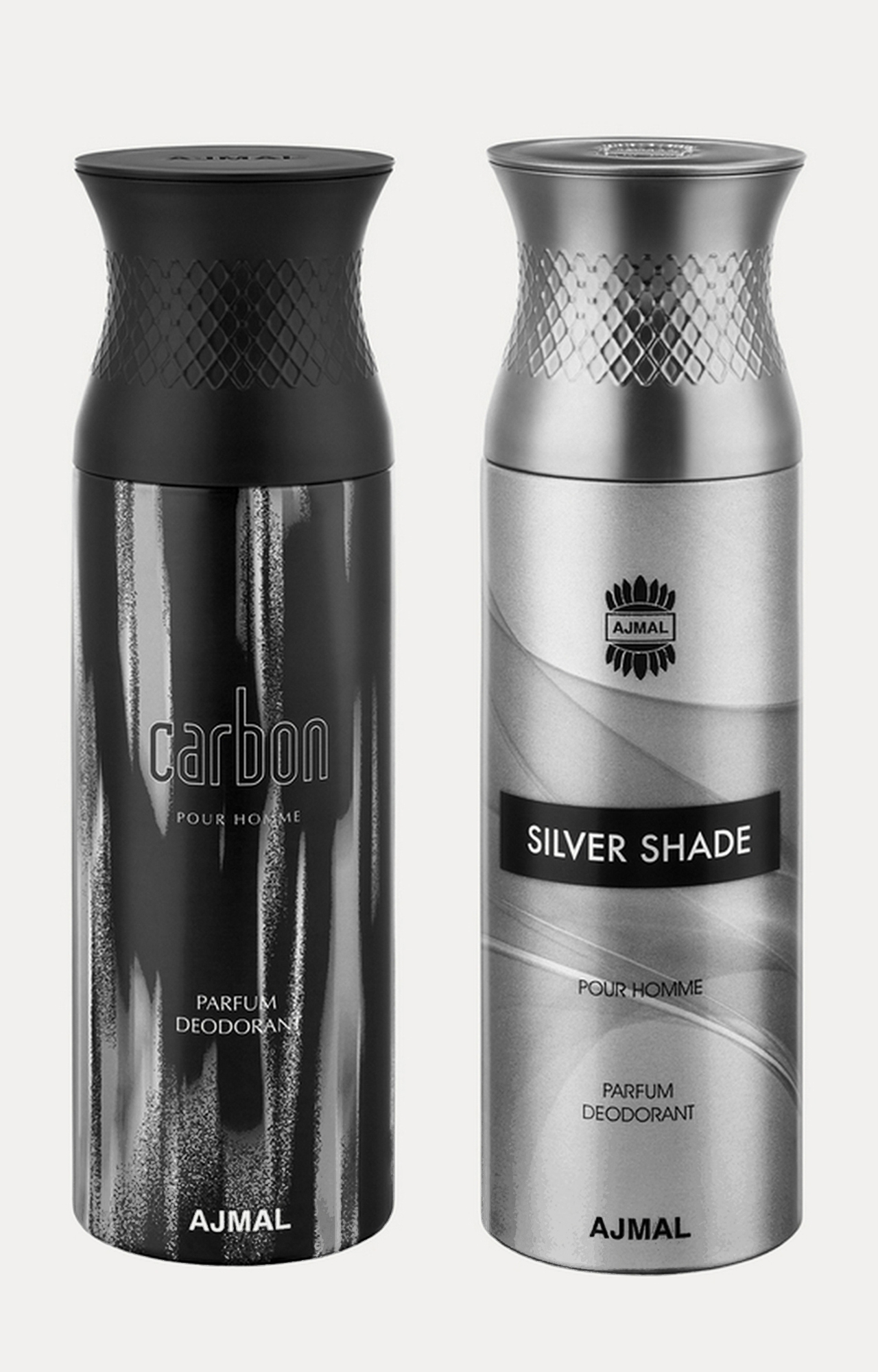 Ajmal | Ajmal Carbon & SilverShade Deodorants Gift For Men (200 ml, Pack of 2)  0