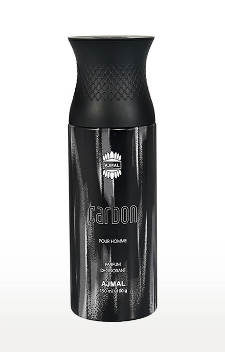 Ajmal Carbon Deodorant 150ML Body Spray Gift For men Long Lasting Perfume (Online Exclusive)