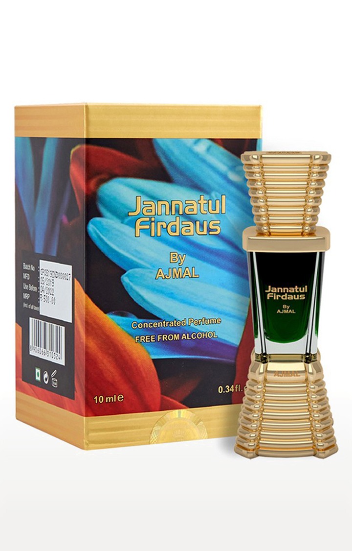 Ajmal Carbon EDP Perfume 100ml for Men and Jannatul Firdaus Concentrated Perfume Oil Oriental Alcohol-free Attar 10ml for Unisex