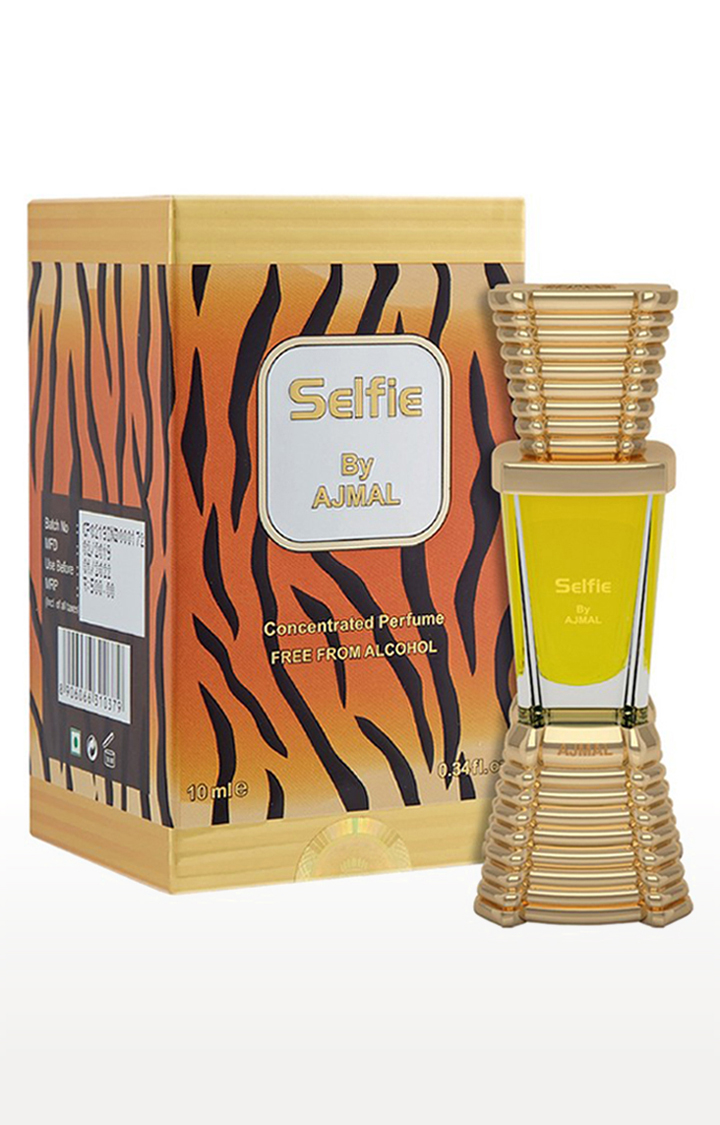 Ajmal Carbon EDP Perfume 100ml for Men and Selfie Concentrated Perfume Oil Alcohol-free Attar 10ml for Men