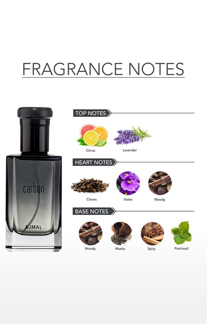 Ajmal | Ajmal Carbon EDP Perfume 100ml for Men and Silver Shade Homme Deodorant Fragrance 200ml for Men 2