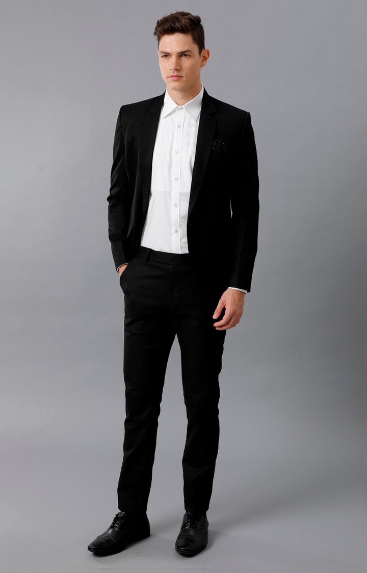 Men's White Cotton Solid Formal Shirt