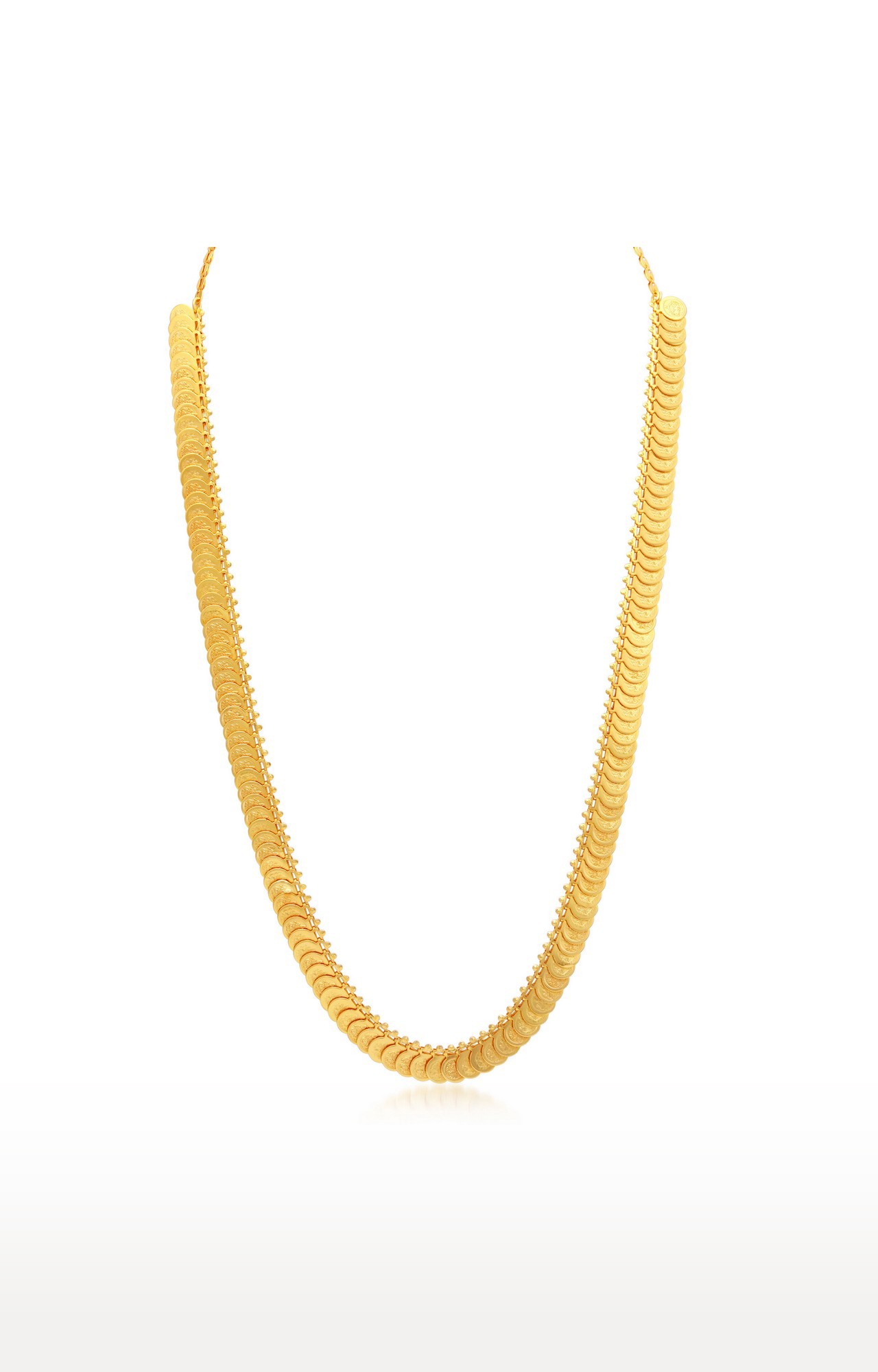 Sukkhi Traditional Gold Plated Temple Jewellery Lakshmi Coin Long