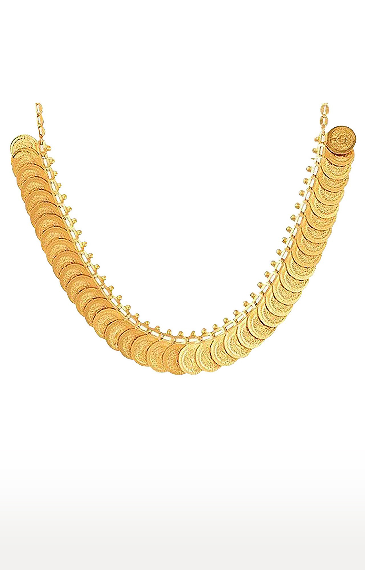 Sukkhi Traditional Gold Plated Temple Jewellery Lakshmi Coin Long