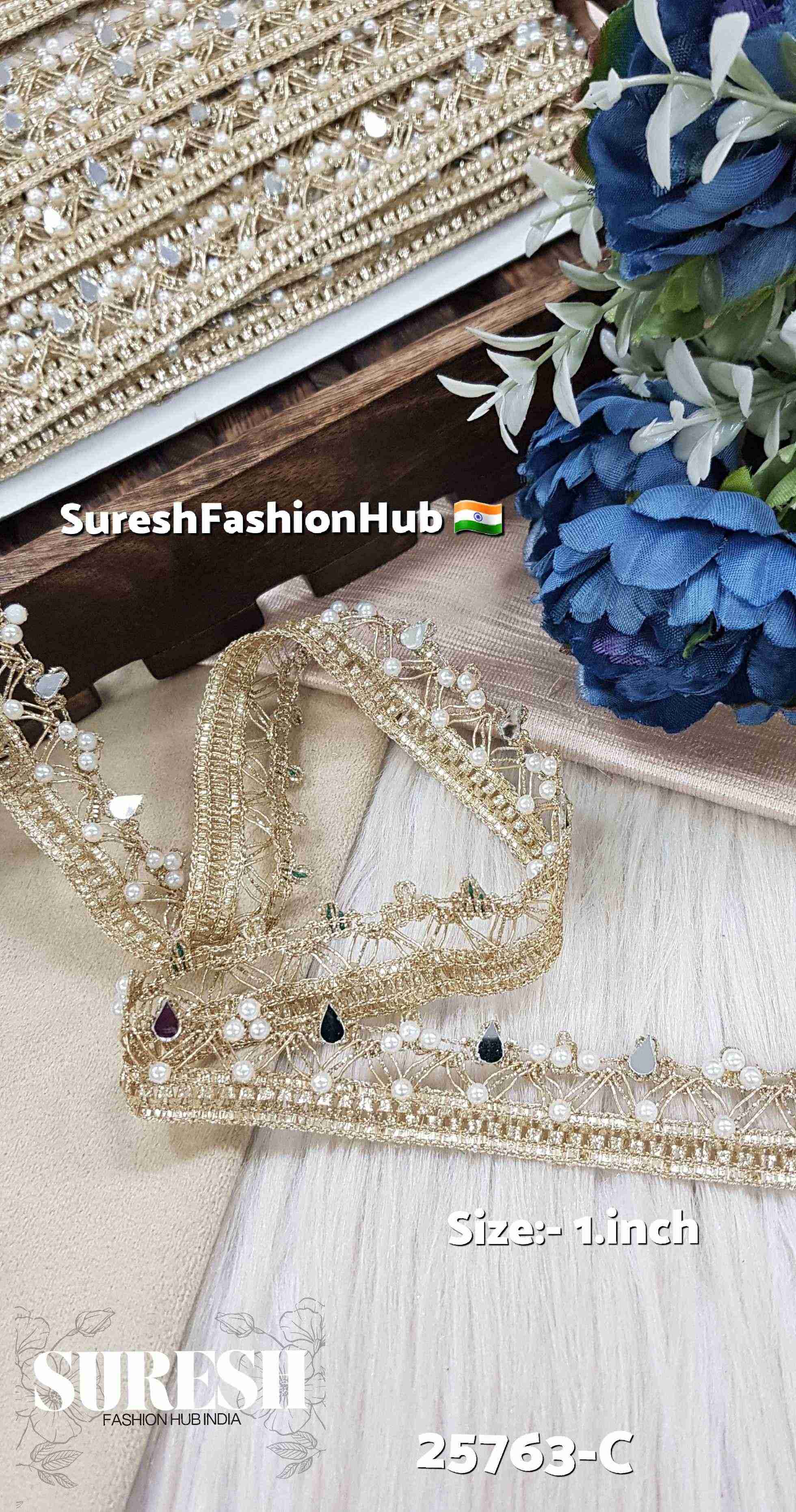 Radiant Charm Mirror & Pearl Jhalar Lace