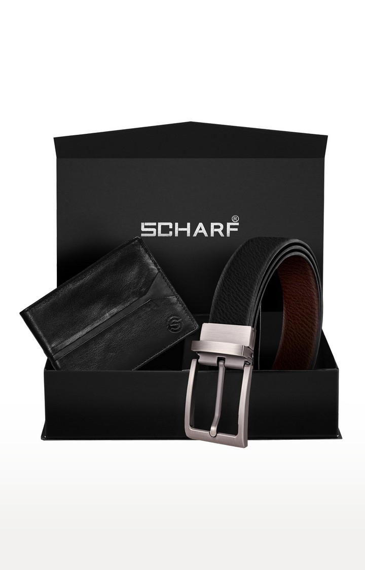 SCHARF | Black Belt & Wallet Combo  0