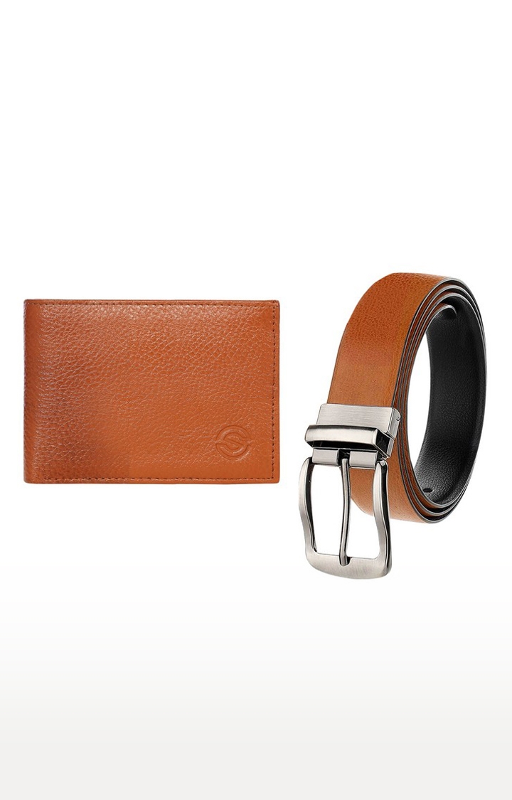 SCHARF | Tan Belt & Wallet Combo 3