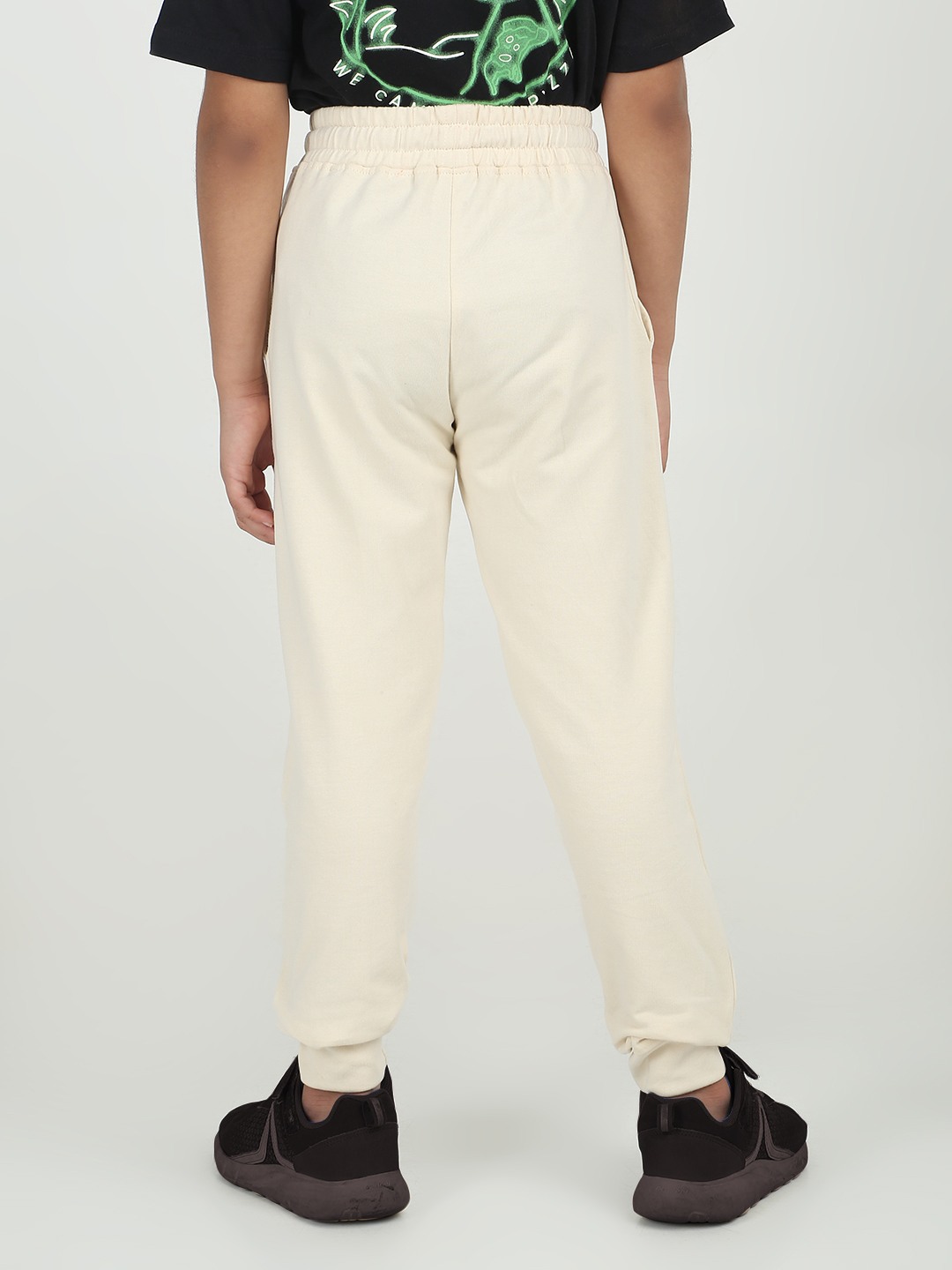 Boys 1 piece printed jogger - Butter Cream