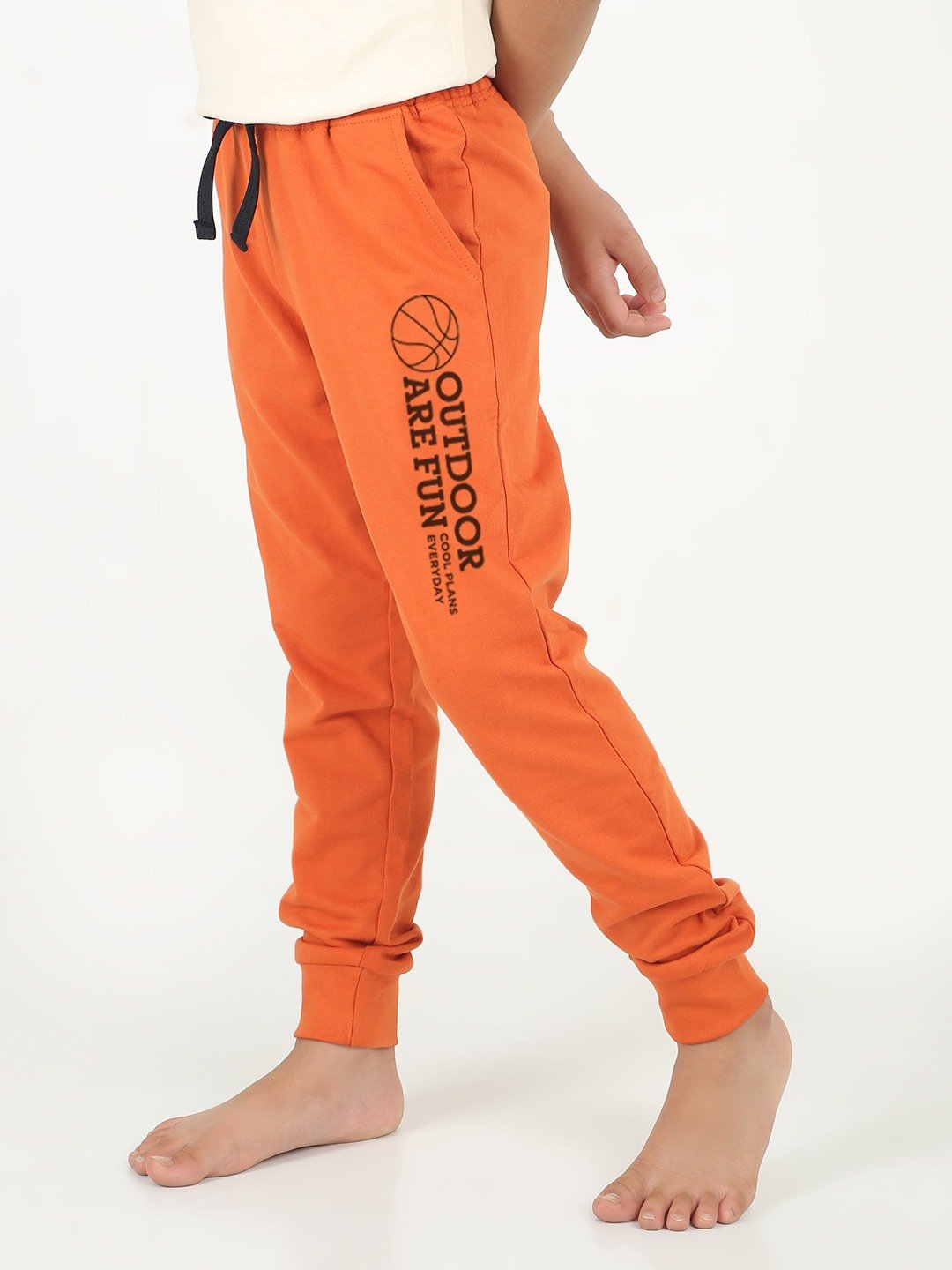 Boys 1 piece printed jogger - Rust