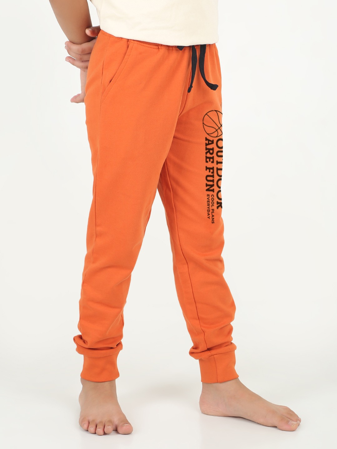Boys 1 piece printed jogger - Rust