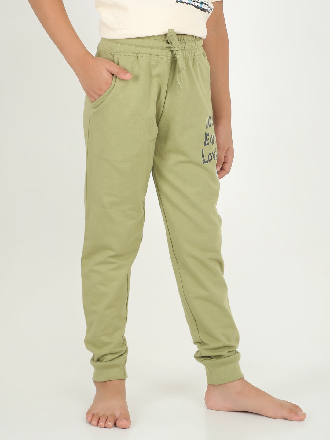 Boys 1 piece printed jogger - Sage