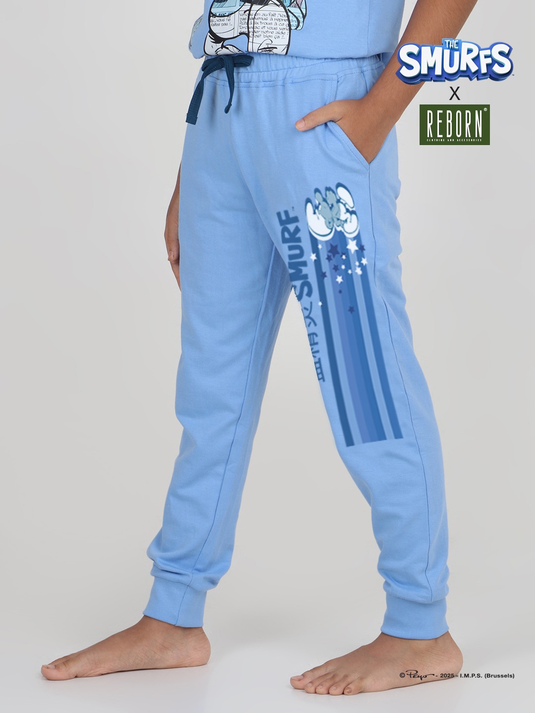 Boys 1 piece printed jogger - Blue