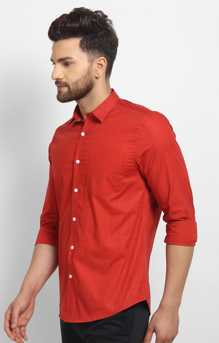 Cape Canary | Red Printed Casual Shirt 2