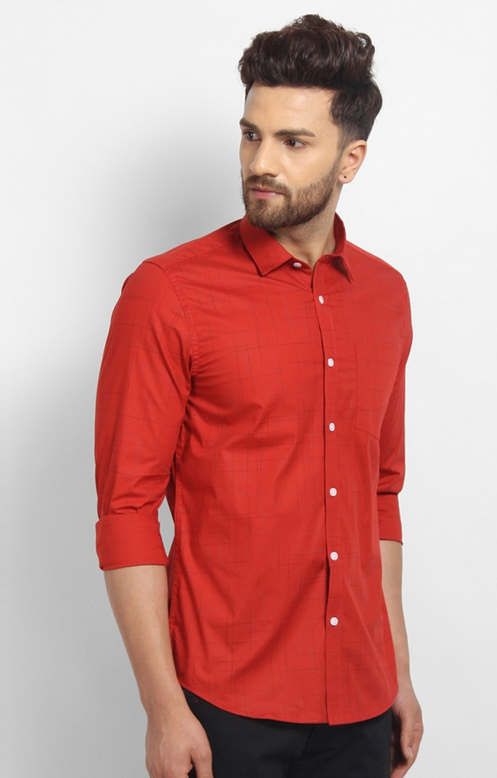 Cape Canary | Red Printed Casual Shirt 3
