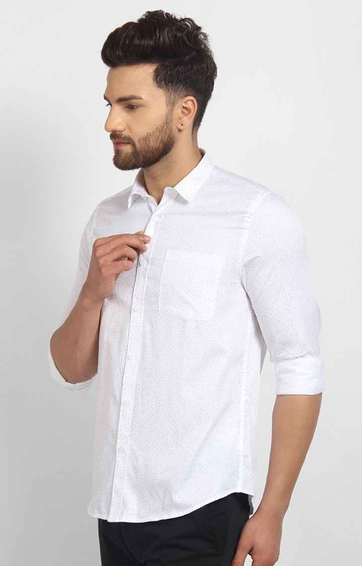 Cape Canary | White Printed Casual Shirt 2