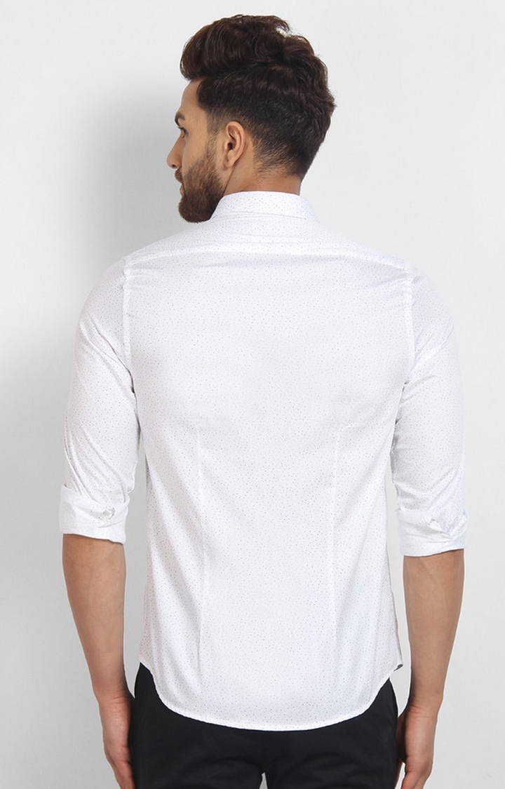 Cape Canary | White Printed Casual Shirt 4