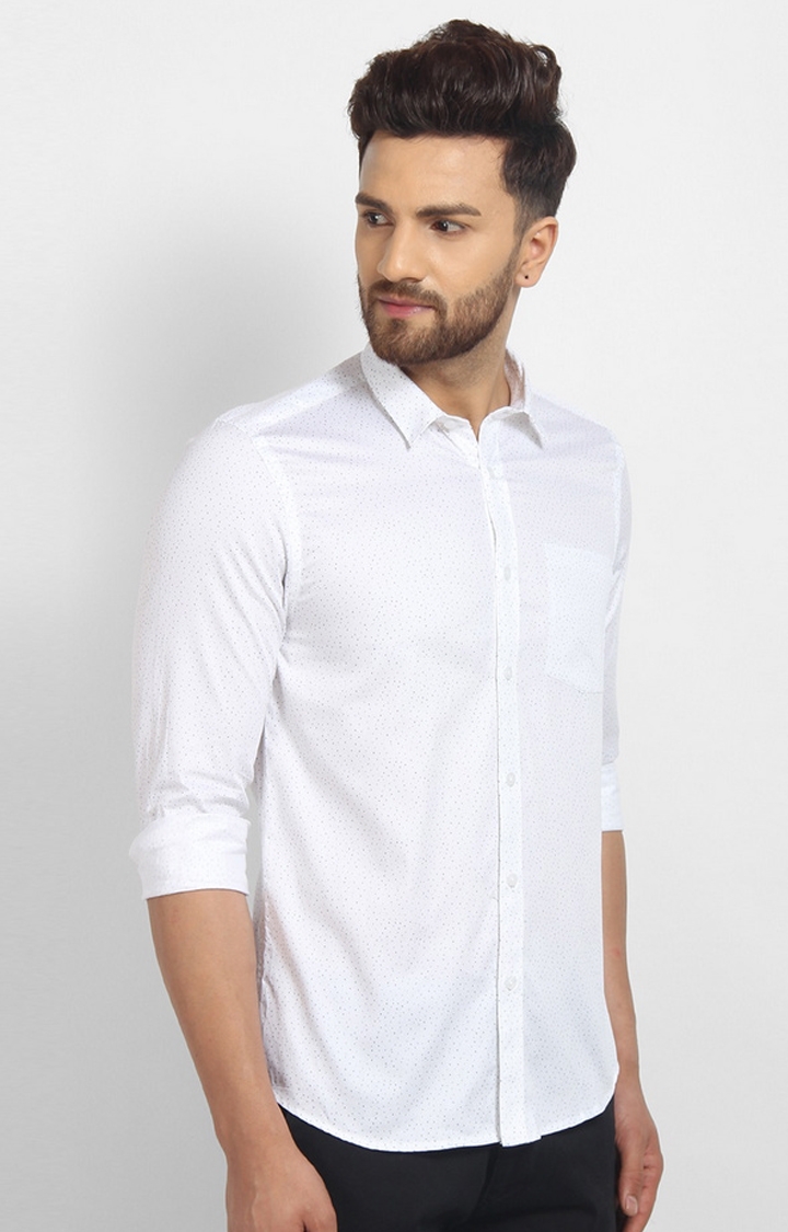Cape Canary | White Printed Casual Shirt 3