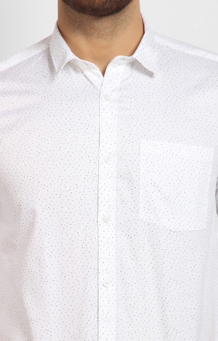 Cape Canary | White Printed Casual Shirt 5