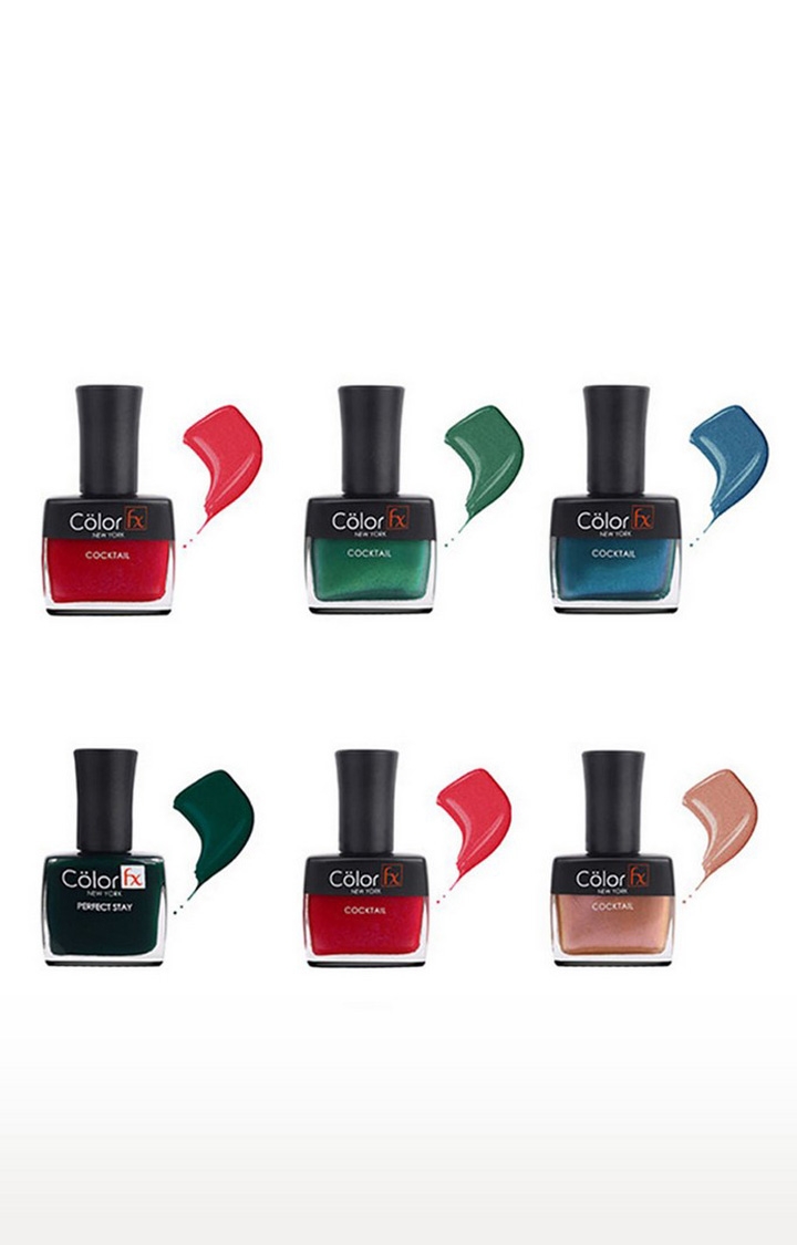 Color Fx | Color Fx Nail Enamel Club collection Pack of 6 0