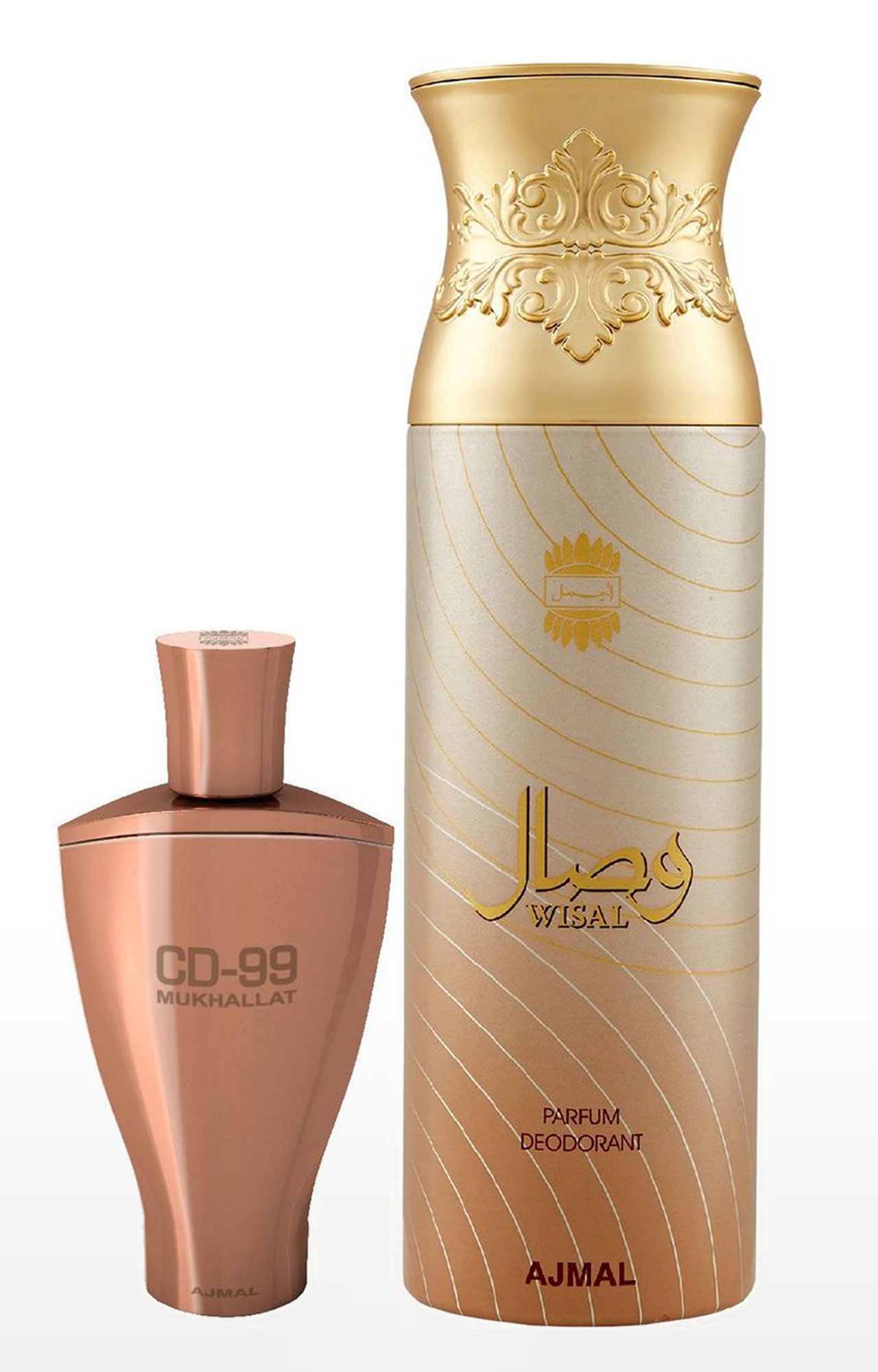 Ajmal | Ajmal CD 99 Mukhallat Concentrated Perfume Oil Oriental Alcohol-free Attar 14ml for Unisex and Wisal Deodorant Musky Fragrance 200ml for Women 0