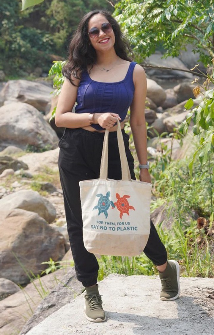 Unisex Tan Sustainable Jute Tote Bag