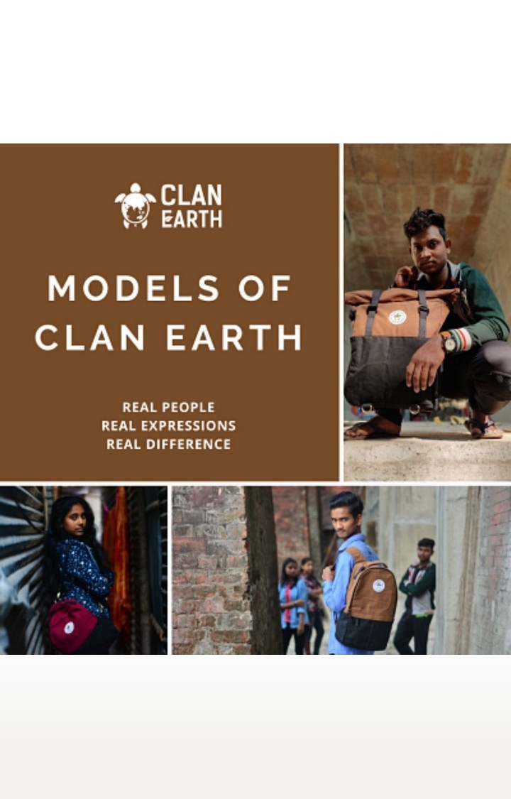 Clan Earth | Unisex Charcoal Black Sustainable Koala Backpack 1