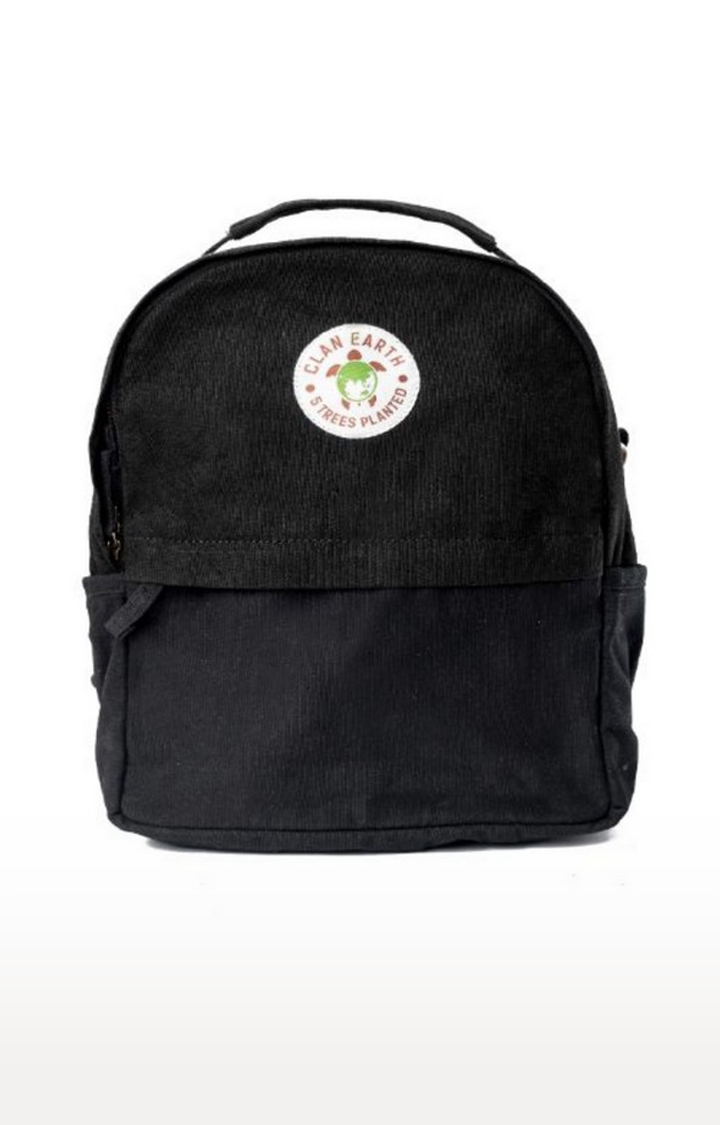 Clan Earth | Unisex Charcoal Black Sustainable Koala Backpack