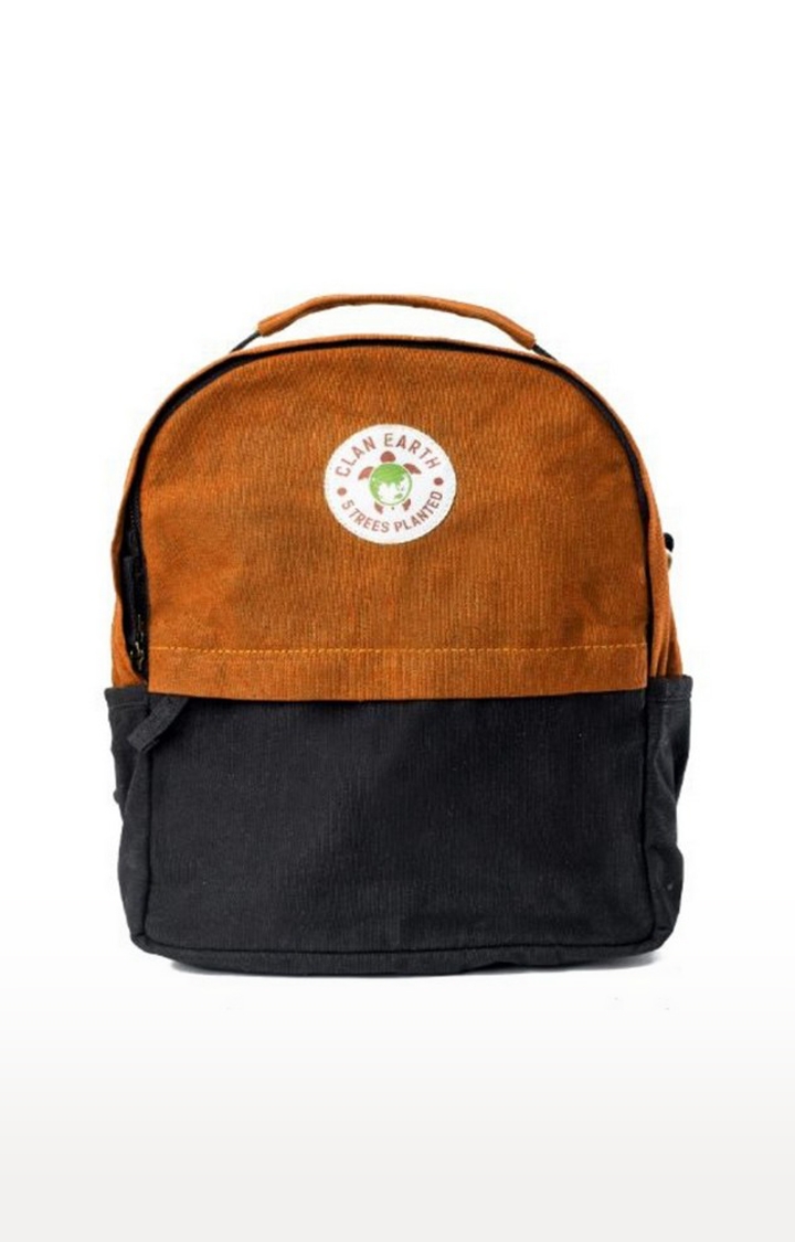 Clan Earth | Unisex Walnut Brown & Charcoal Black Sustainable Koala Backpack