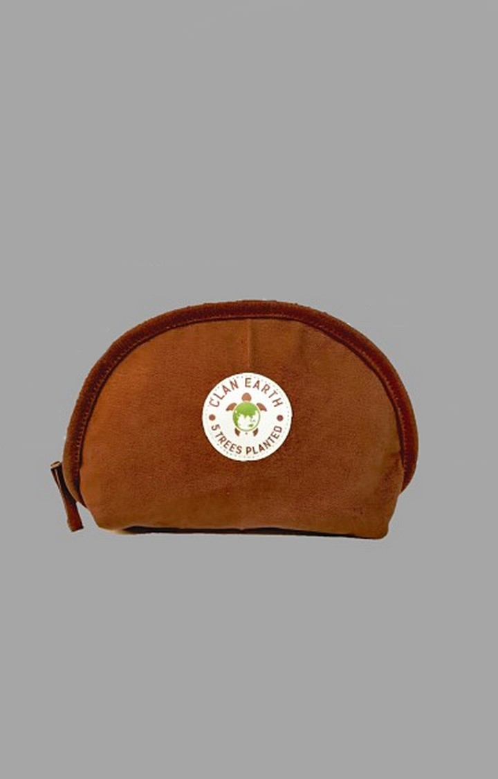 Clan Earth | Women Walnut Brown Sustainable Pika Pouch