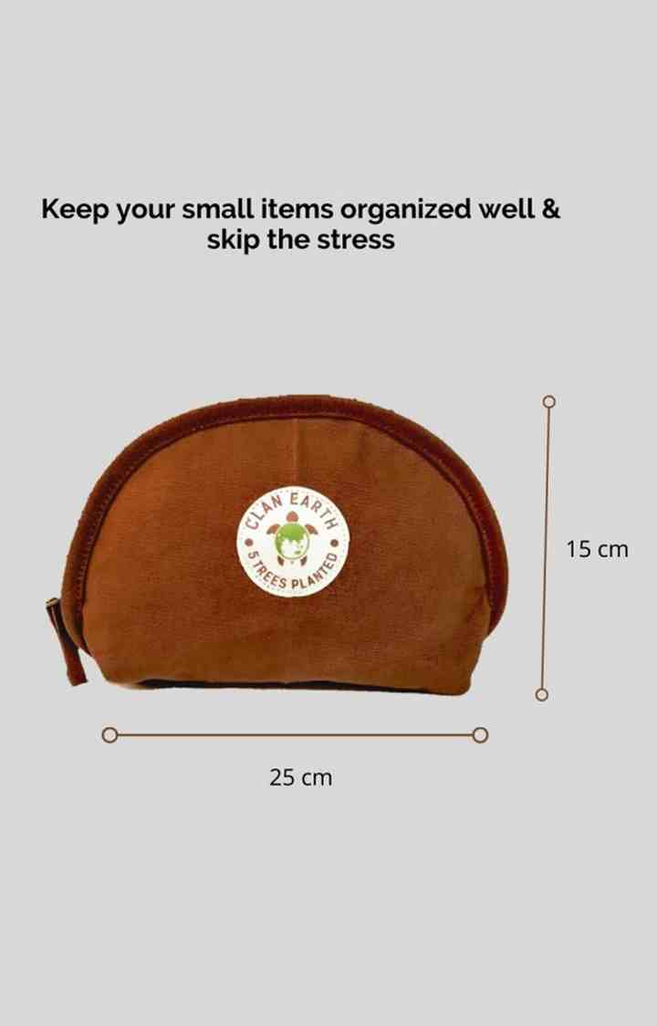 Women Walnut Brown Sustainable Pika Pouch