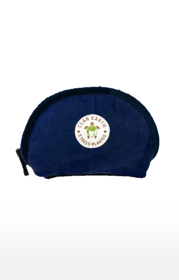 Clan Earth | Women Navy Blue Sustainable Pika Pouch 0