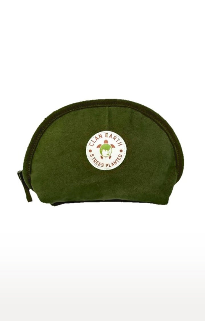 Clan Earth | Women Olive Green Sustainable Pika Pouch