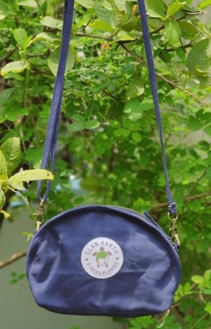Clan Earth | Women Navy Blue Sustainable Pika Purse