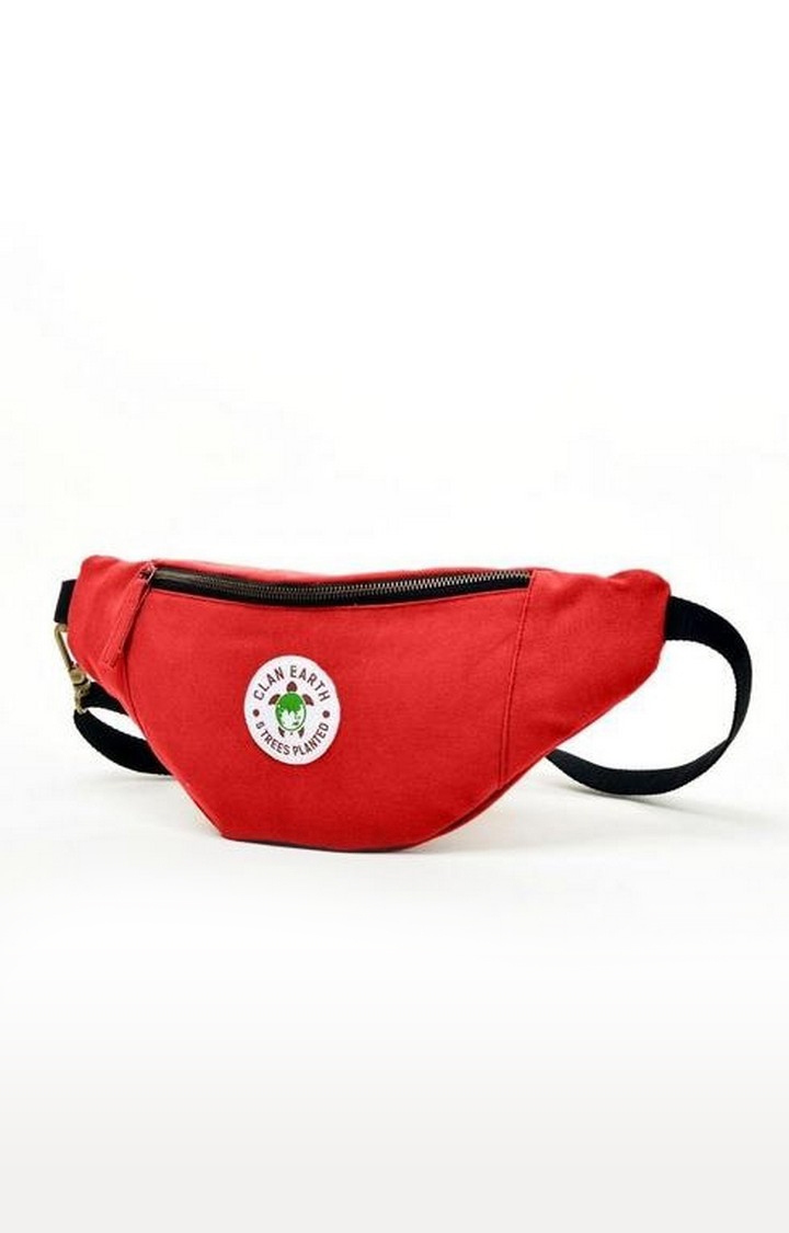 Clan Earth | Unisex Cherry Red Sustainable Swift Fox Sling 0