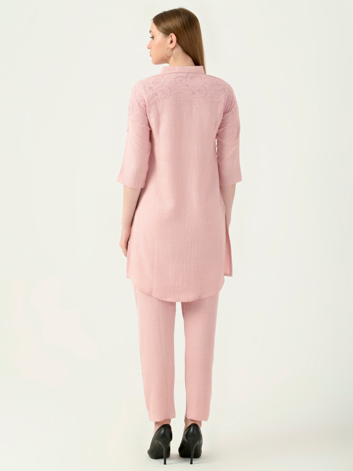 Albion Women Smart Premium Peach Co-ord