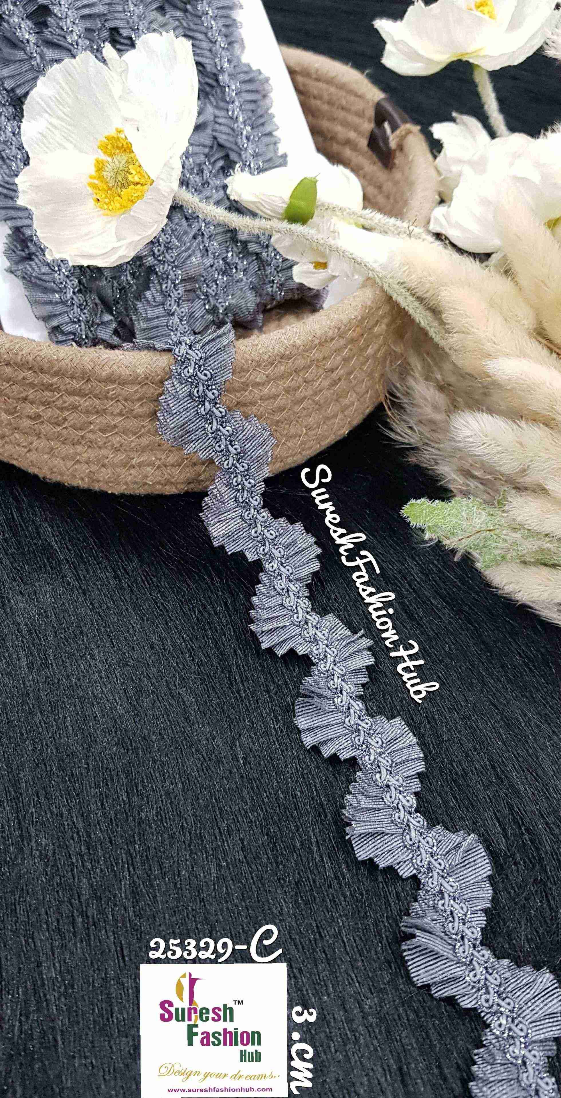 ShimmerEdge Greay  Lace