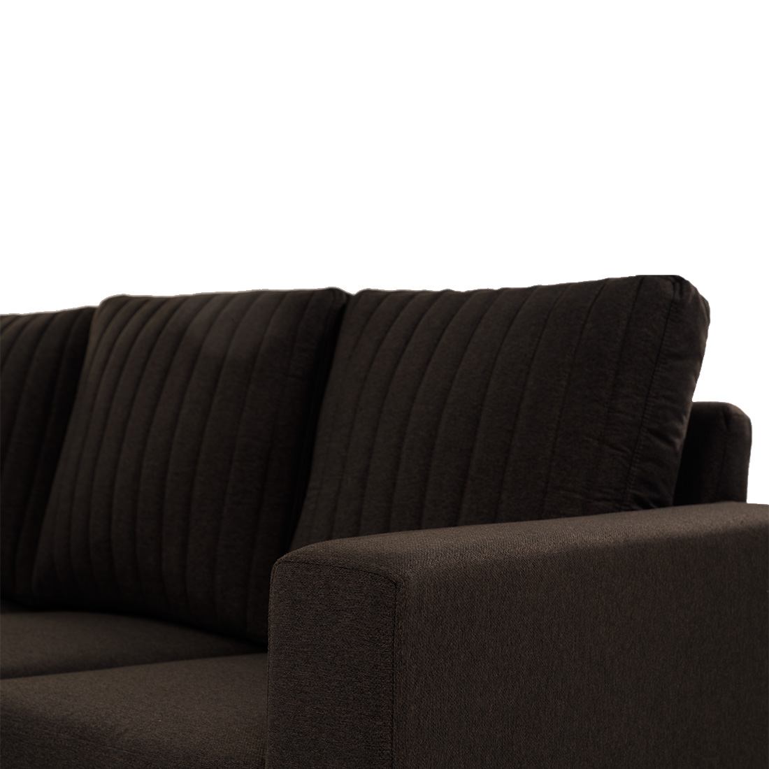 neudot Roman Sofa for Living Room |2 Persons Sofa|Premium Fabric with Cushioned Armrest | Solid Wood Frame|2 Seater in Chocolate Brown Color