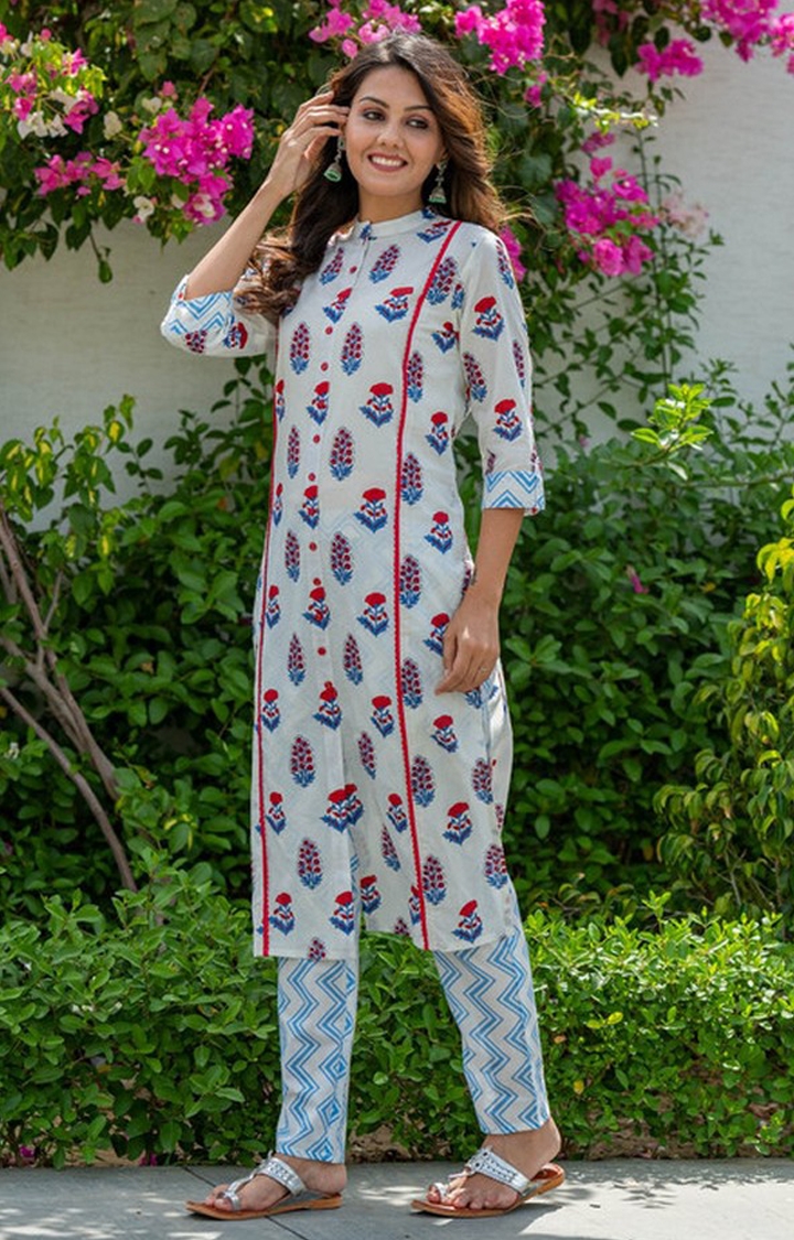 Crafted for You | White Printed Ethnic Sets 0
