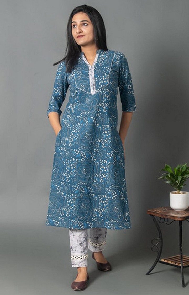Blue Printed Ethnic Sets