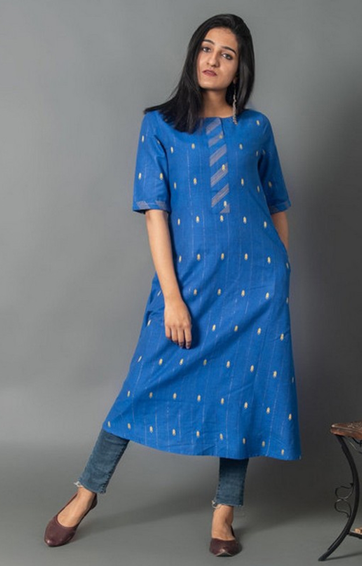 Crafted for You | Blue Polka Dots Ethnic Sets 0