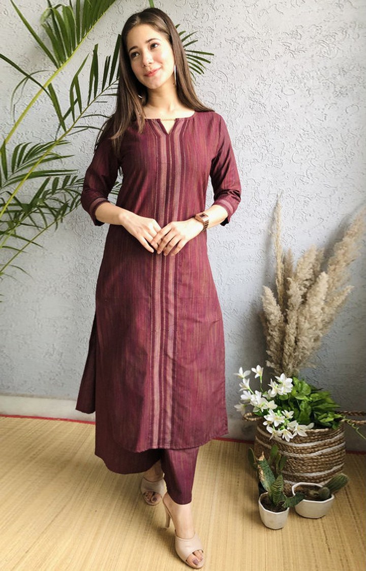 Amber Striped Ethnic Sets