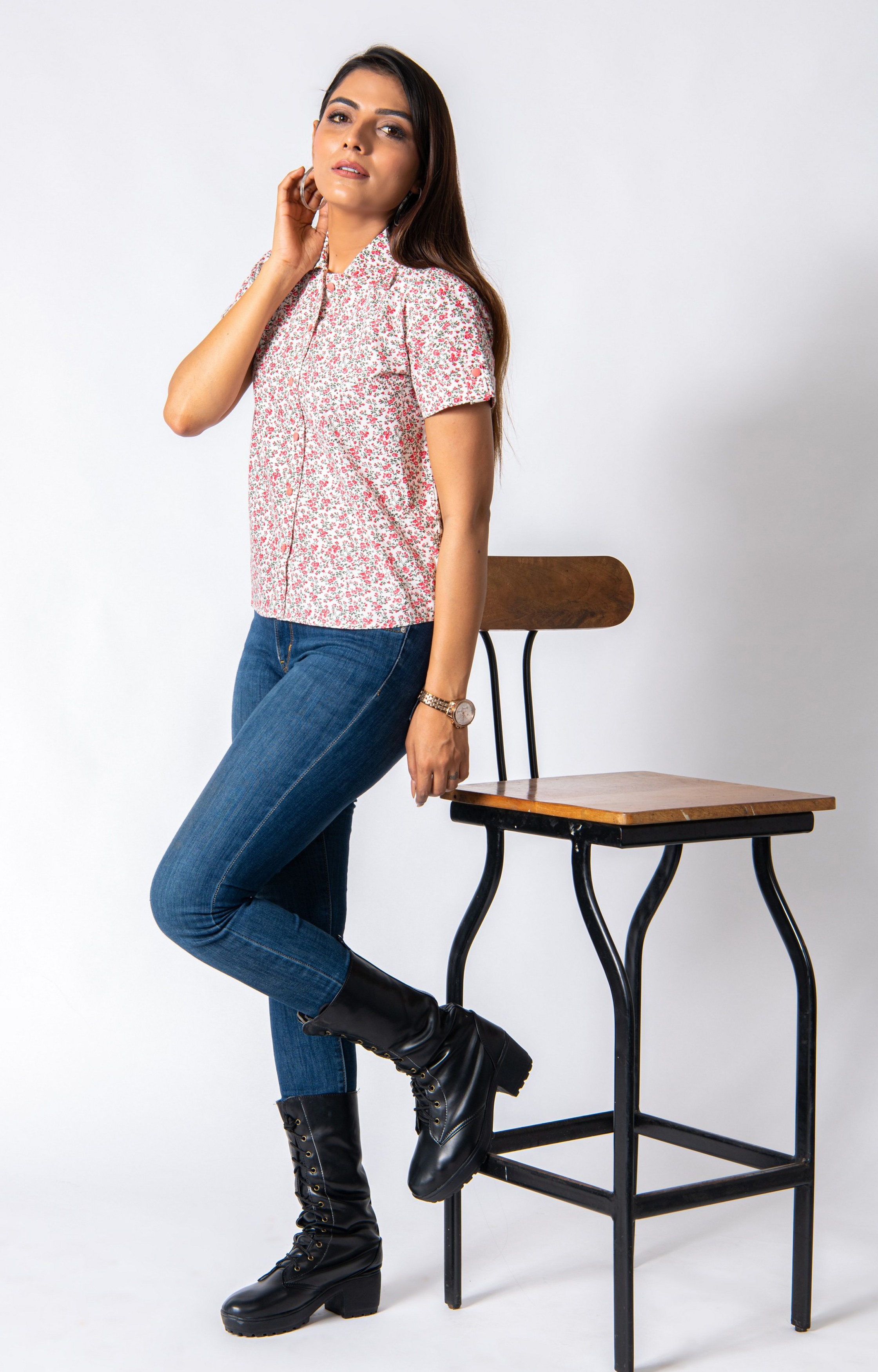 FLORAL PRINT  SHIRT