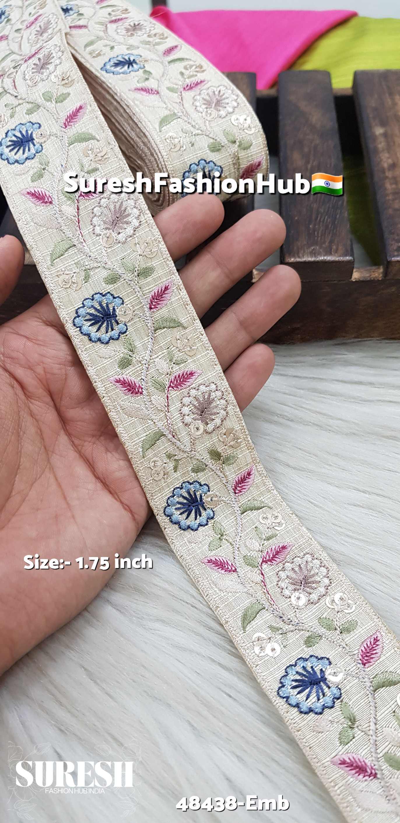 Floral Matt Sequence Embroidered Lace
