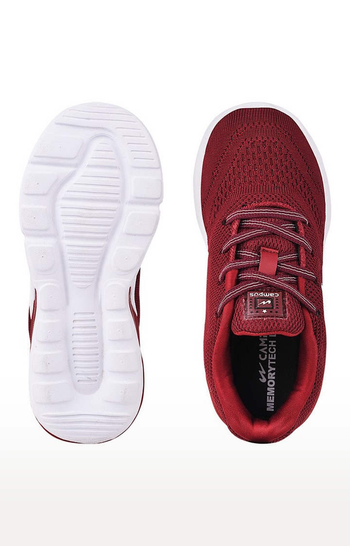 Campus Shoes | Girls Red NORTH KIDS Running Shoes 1