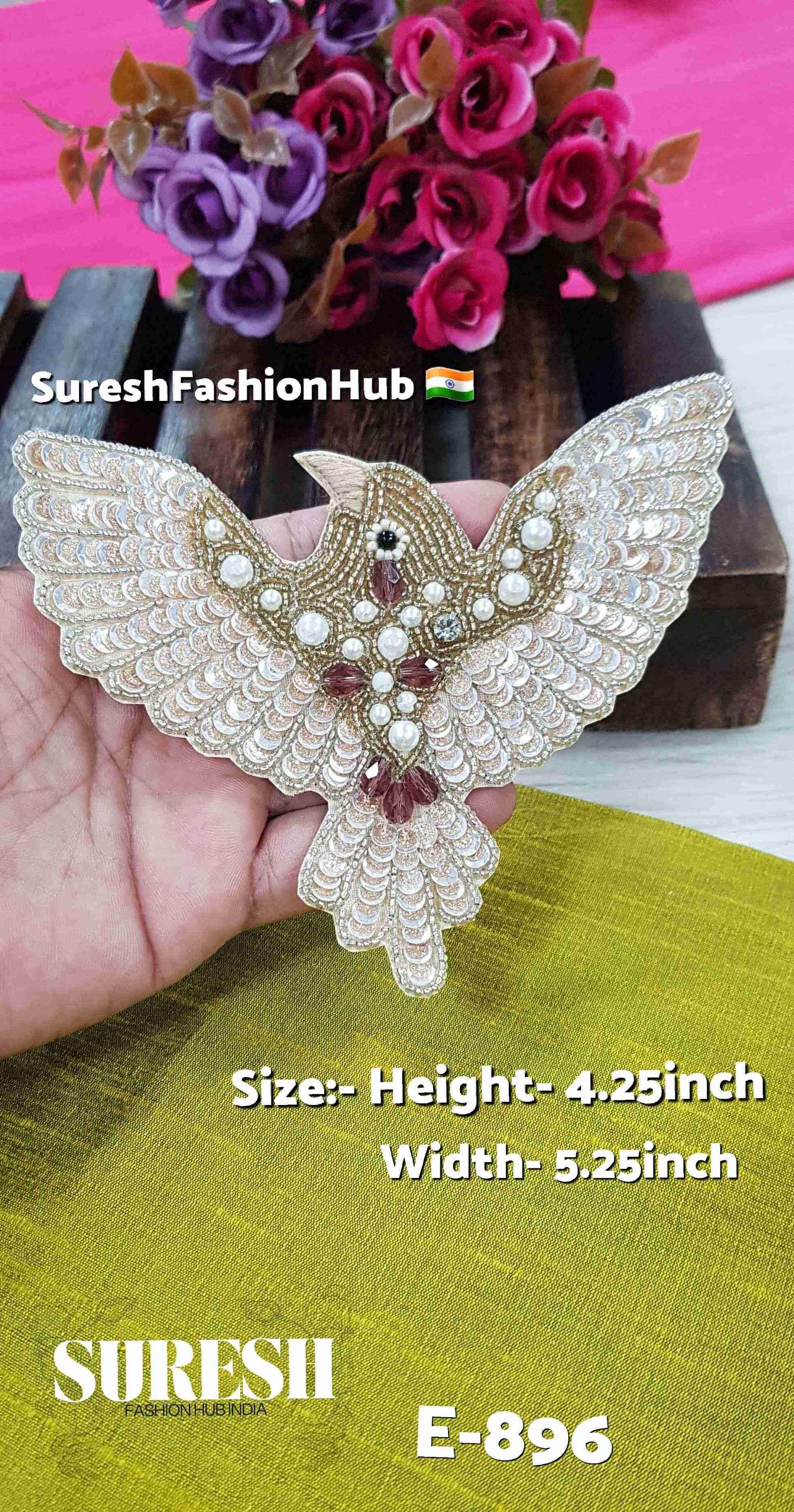 Sandstone Sky Bird Patch – Light Beige E-896(3)