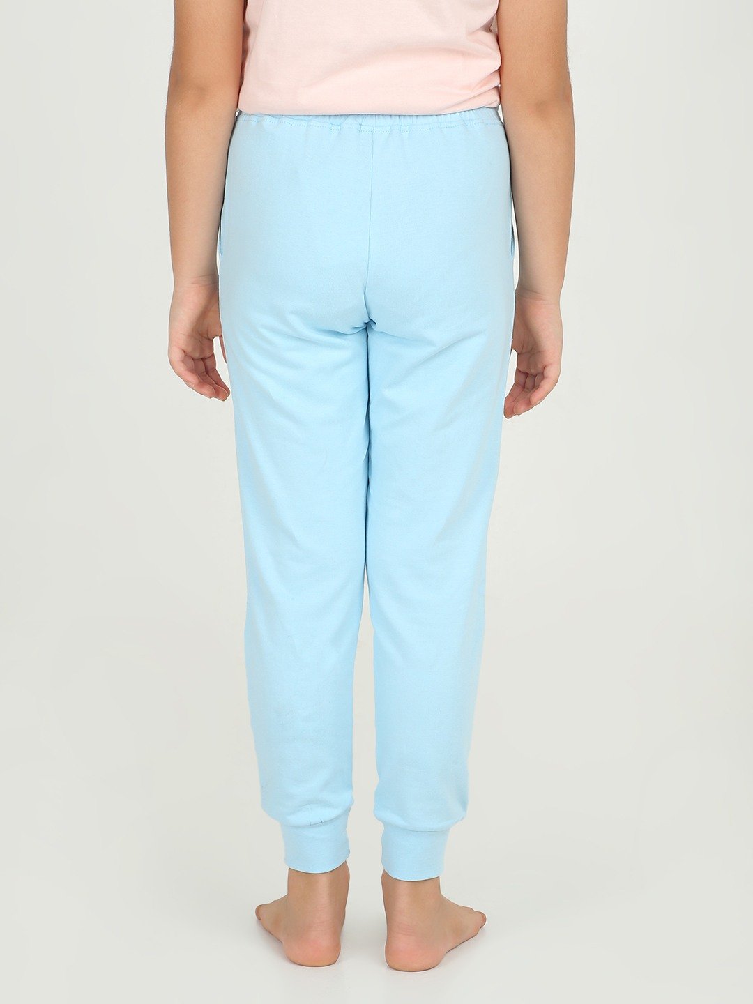 Girls 1 piece printed jogger - Sky Blue