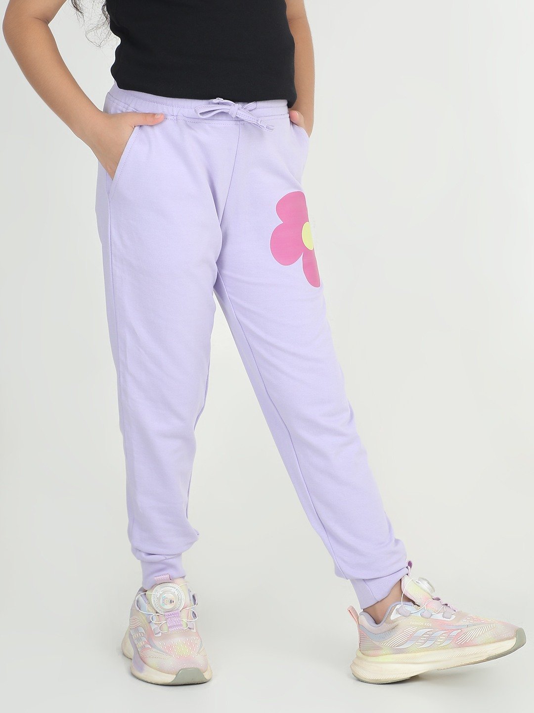 Girls 1 piece printed jogger - Lavender