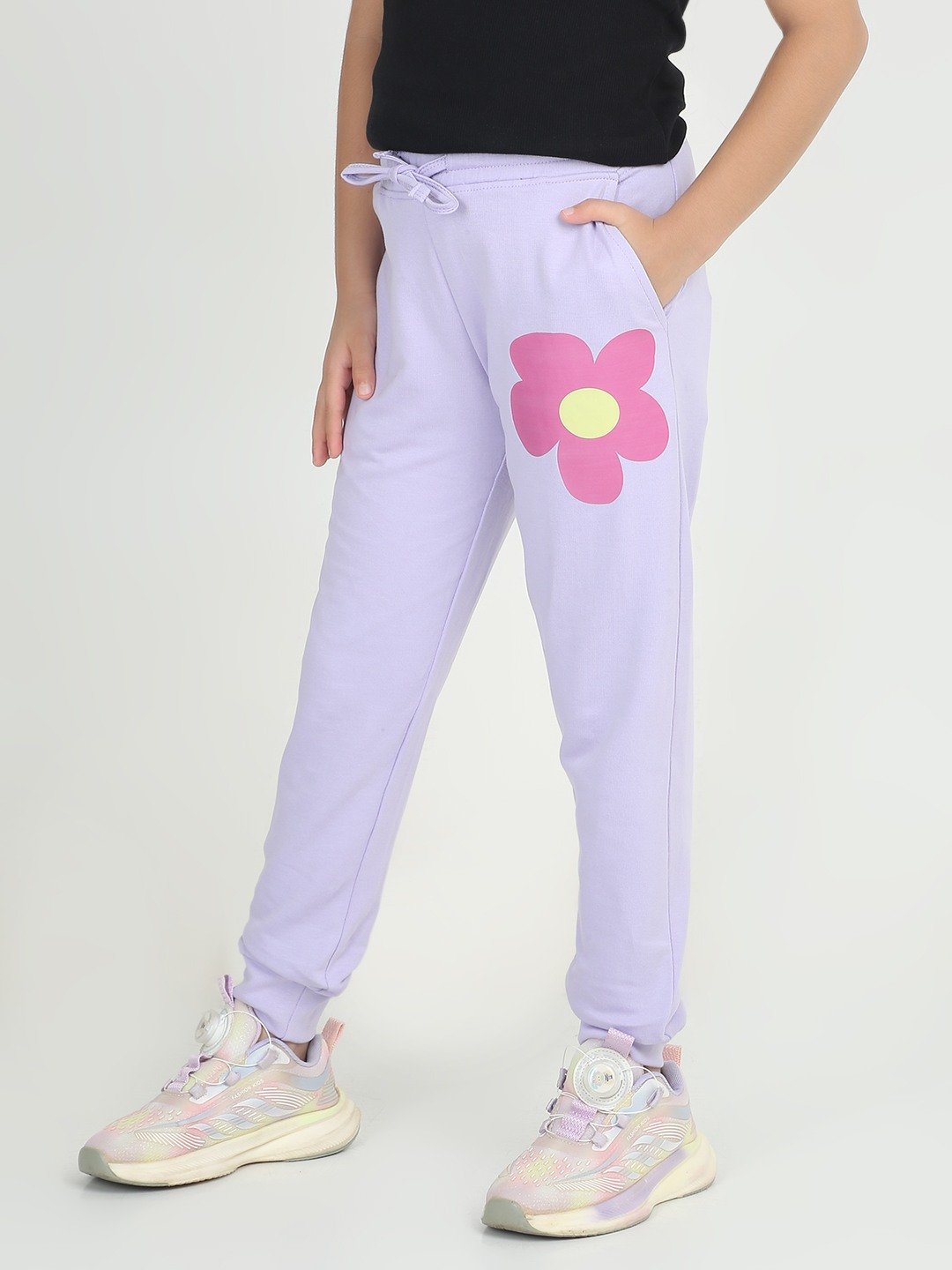 Girls 1 piece printed jogger - Lavender