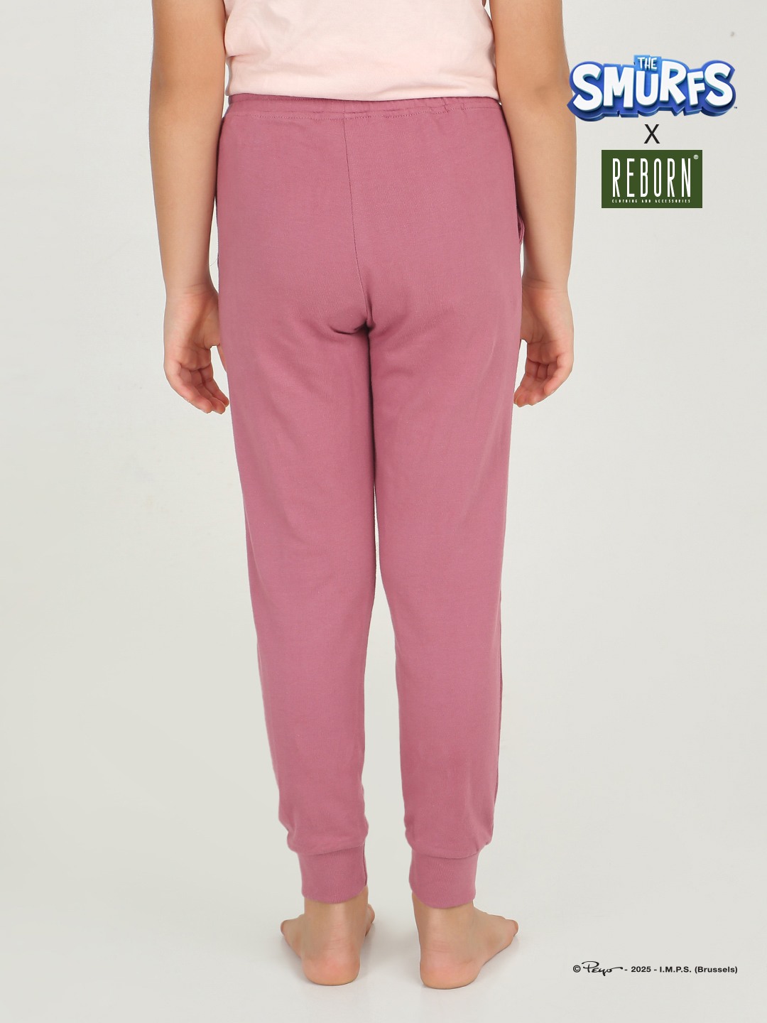 Girls 1 piece printed jogger - Mouve