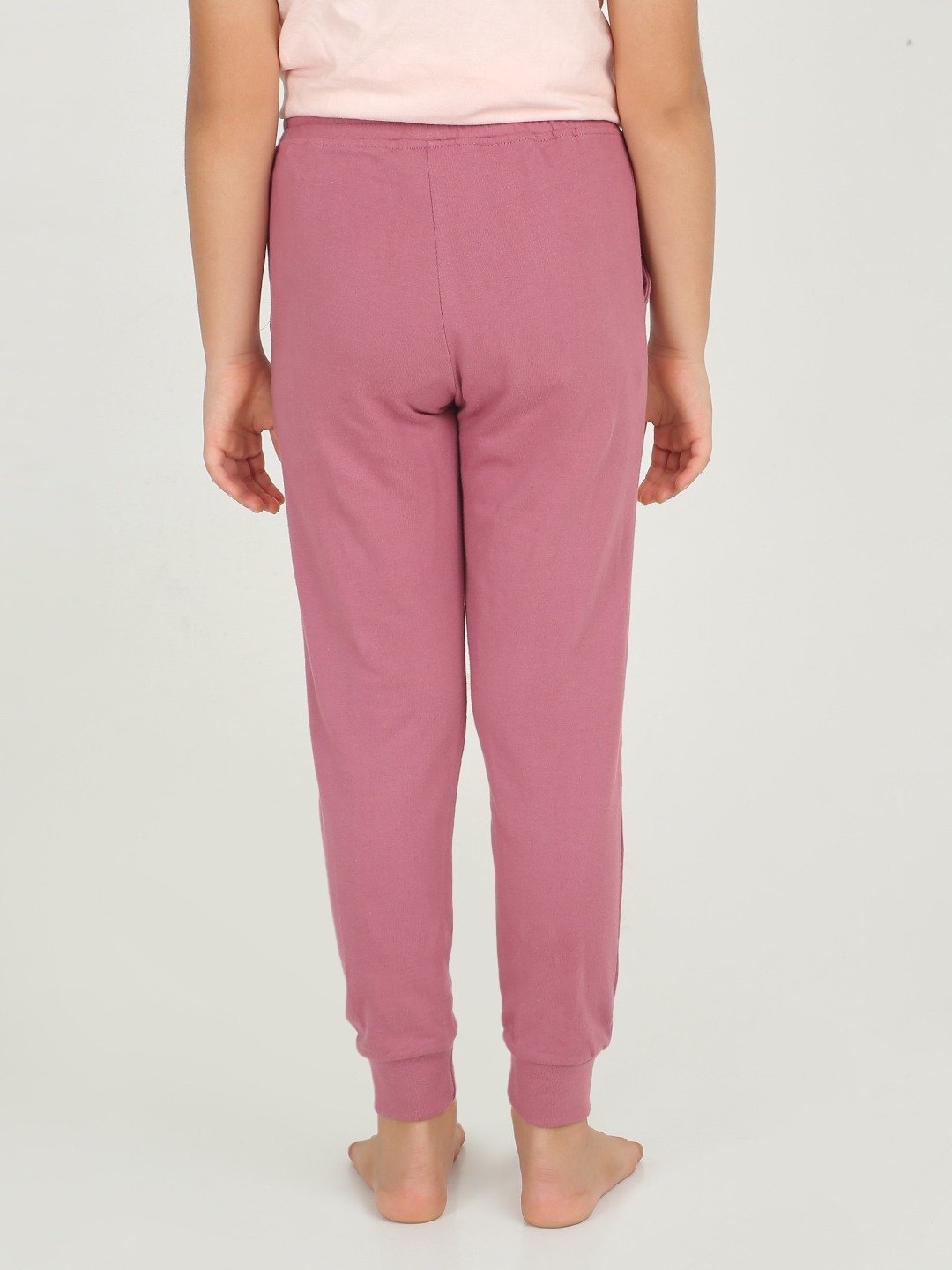Girls 1 piece printed jogger - Mouve